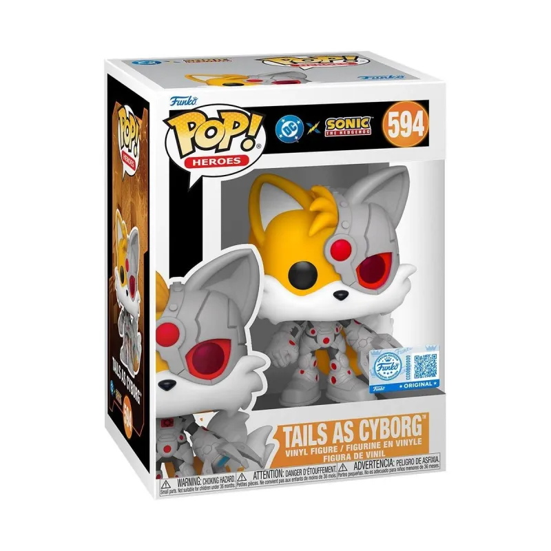 FUNKO POP! Vinila figūra: DC - Sonic - Tails - Cyborg