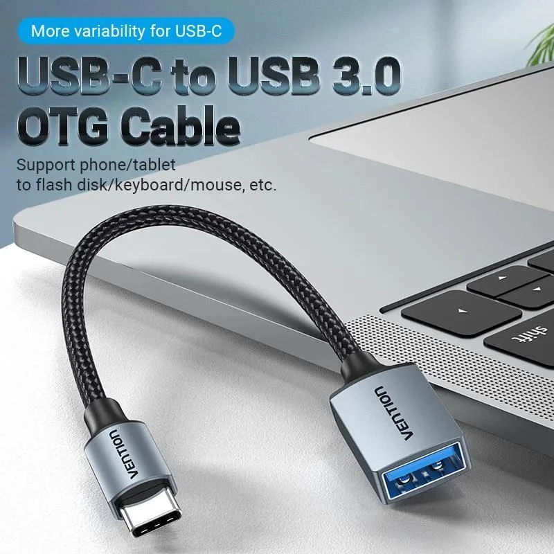 Cable usb3.0c male to a female-0.15m gray ccxhb vention
