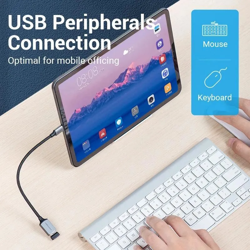 Cable usb3.0c male to a female-0.15m gray ccxhb vention