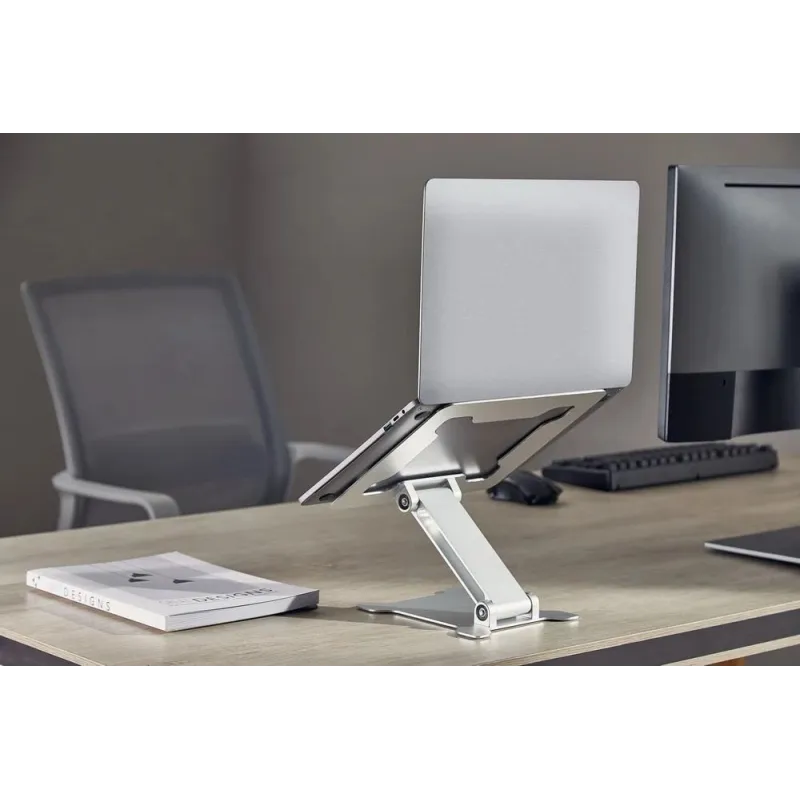 Nb acc riser stand foldable-silver nbs-d1-03 gembird