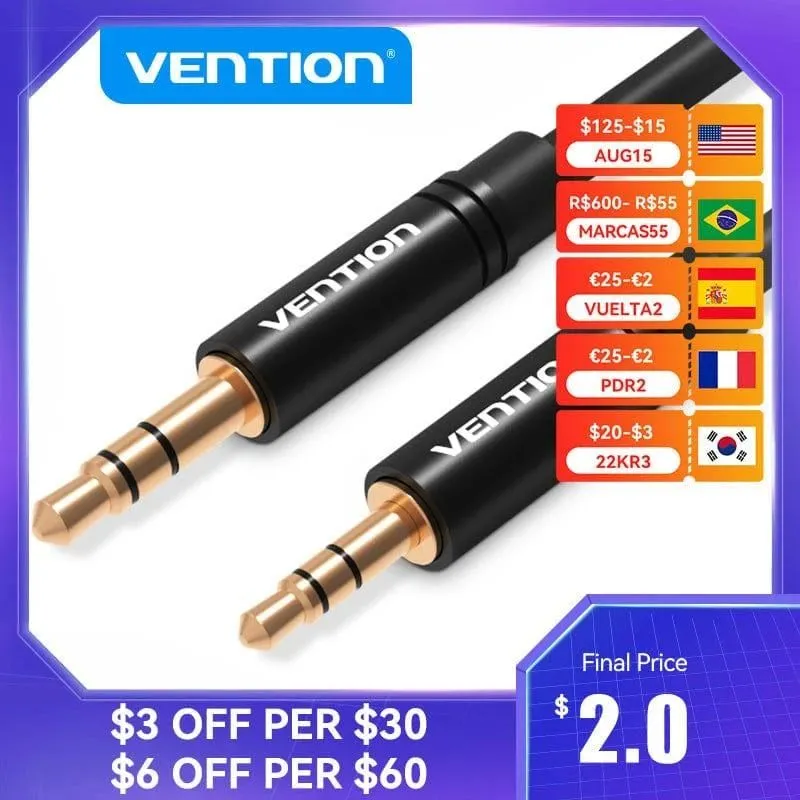 Cable audio 3.5mm to 2.5mm-2m balbh vention