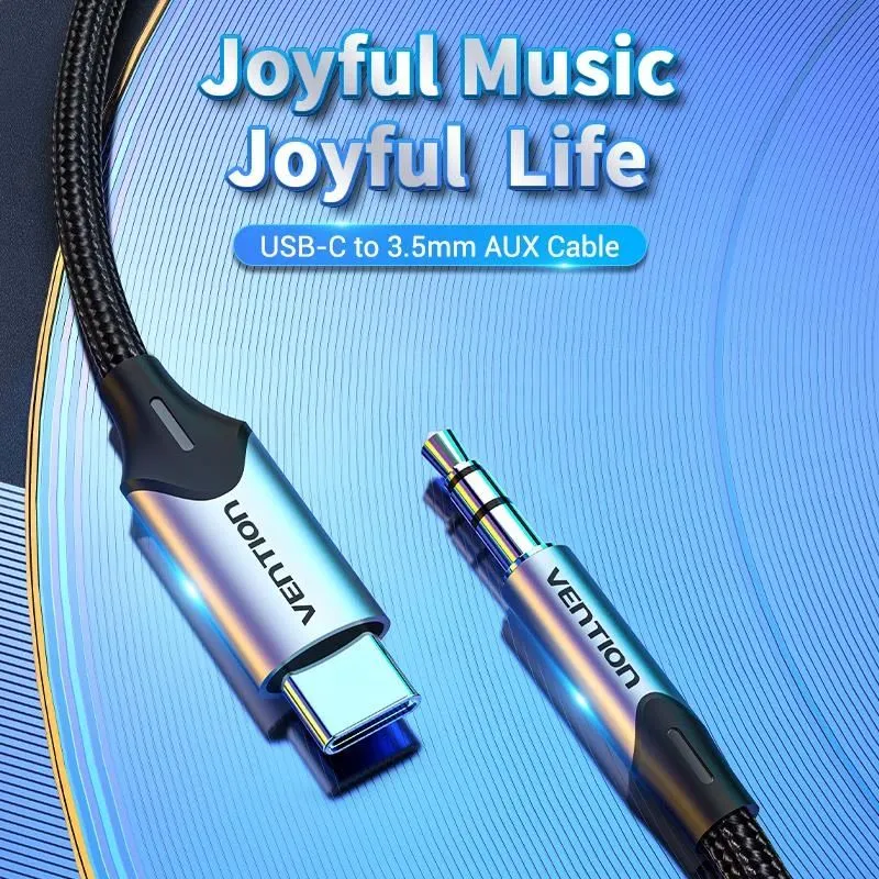 Cable audio 3.5mm to usb-c-1m bgkhf vention