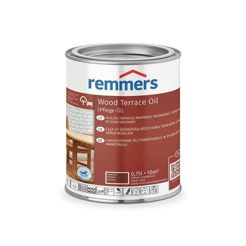 Aliejus Remmers Teras PFLEGE tikas. 0.75 l