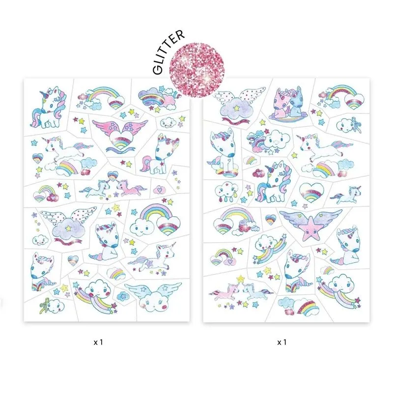 Tetovēšanas komplekts Djeco Unicorns DJ09575