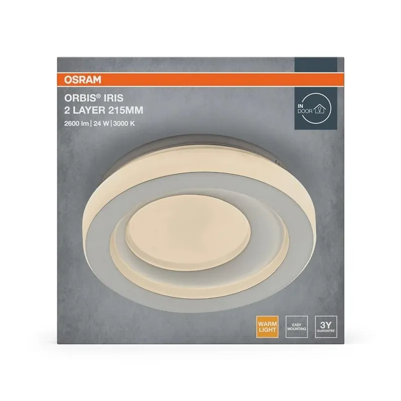 Griestu lampa Osram. LED. 24W. 3000K. 1000lm. DIA215