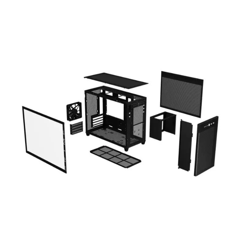 Case-ASUS-Prime AP201 Tempered Glass-Micro-Not included-MicroATX-MiniITX-Colour Black-PRIMEAP201TG