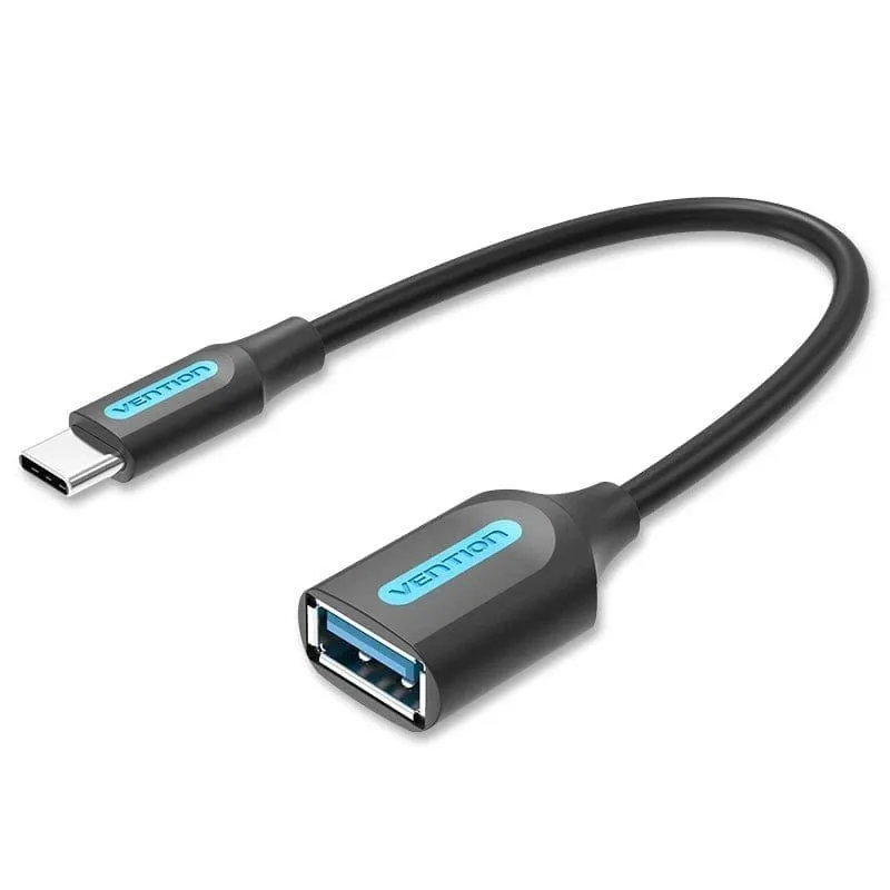 Cable usb3.1c male to a female-0.15m black ccvbb vention