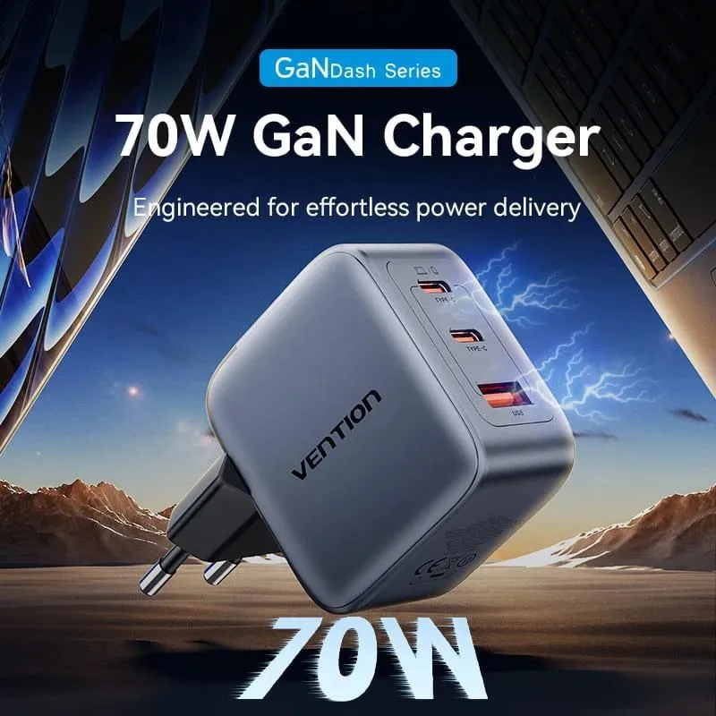 Mobile charger wall 3port-70w fexh0-eu vention
