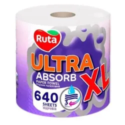 Papīra dvieļi Rūta Ultra XL. 3 sl