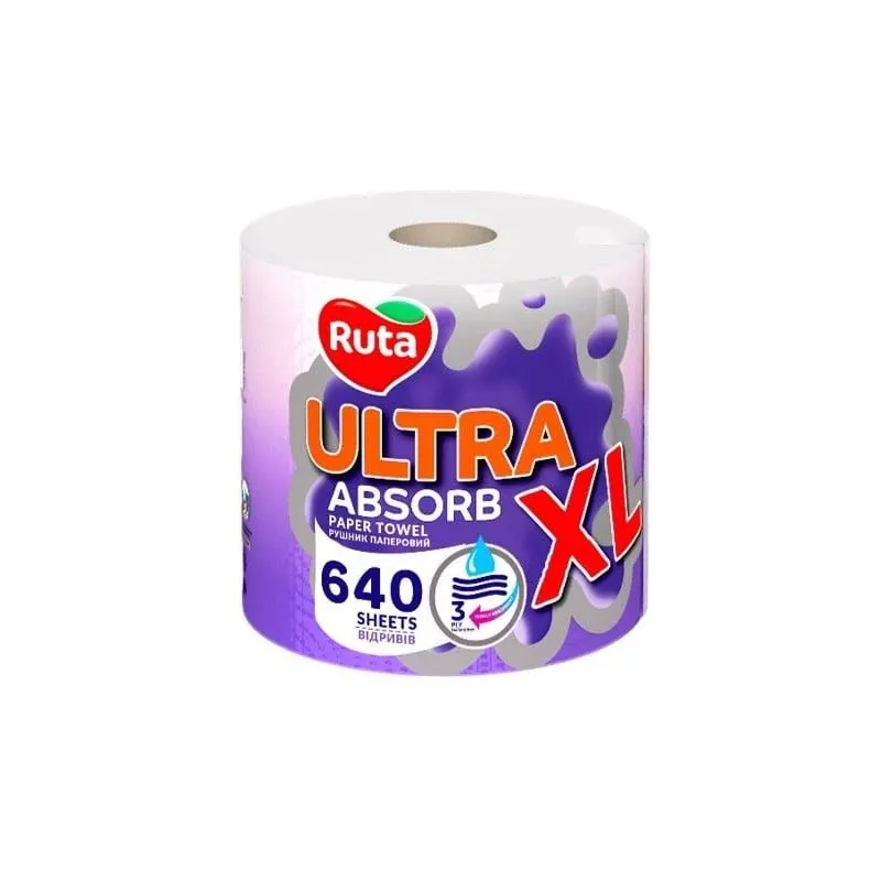 Papīra dvieļi Rūta Ultra XL. 3 sl