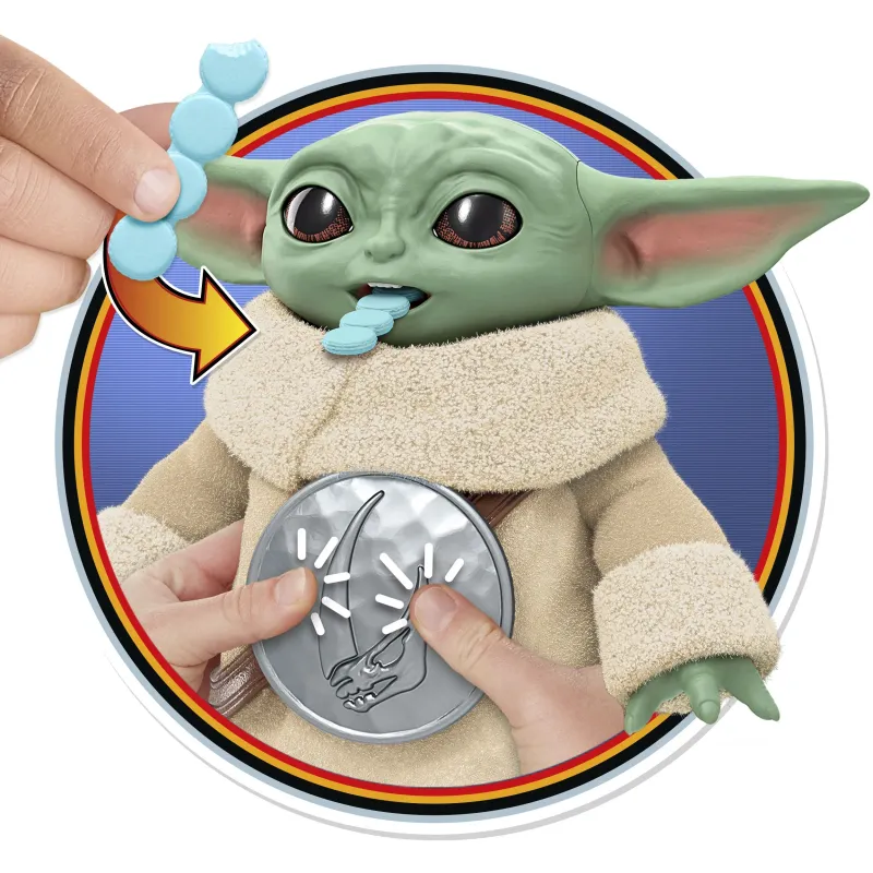 STAR WARS Figūra ar aksesuāriem Snacking Grogu, 16,5 cm