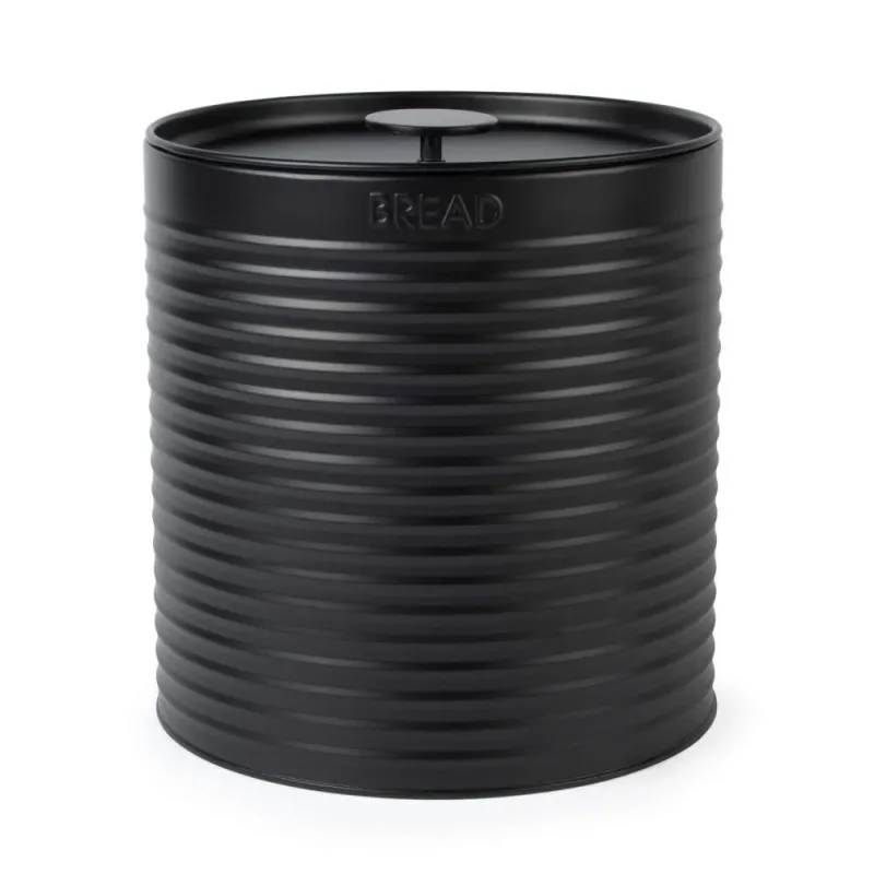 Russell Hobbs RH03269EU7 Ribbed Bread Bin, Black