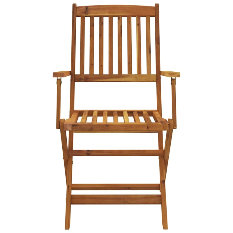 vidaXL 5-daļīgs dārza mēbeļu komplekts, saliekams, akācijas masīvkoks