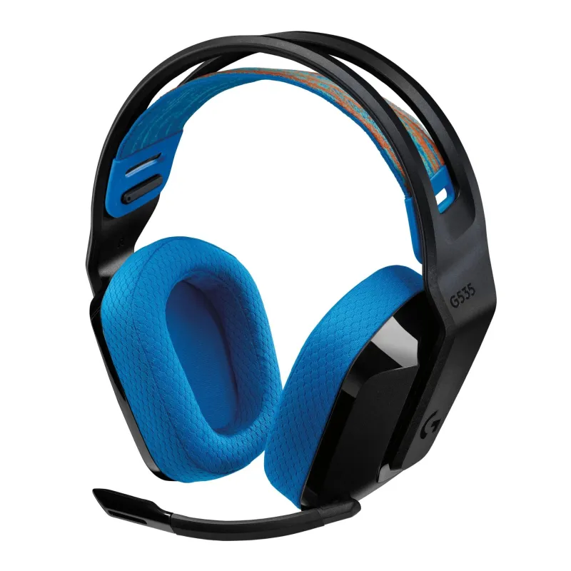 Headset g535 lightspeed-black-blue 939-002219 logitech