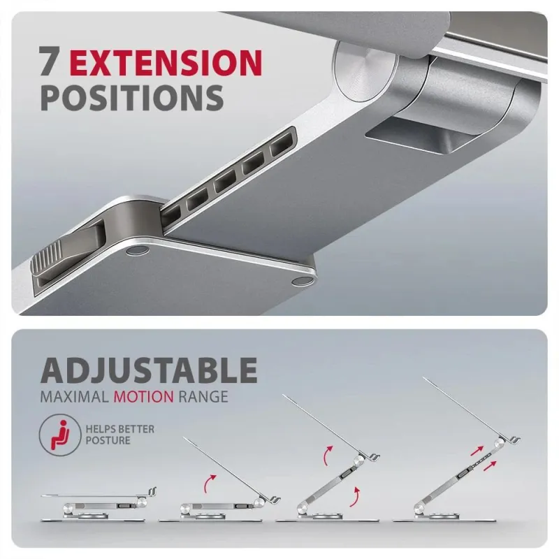 Nb acc stand 10-17 rotating-aluminum stnd-lr axagon