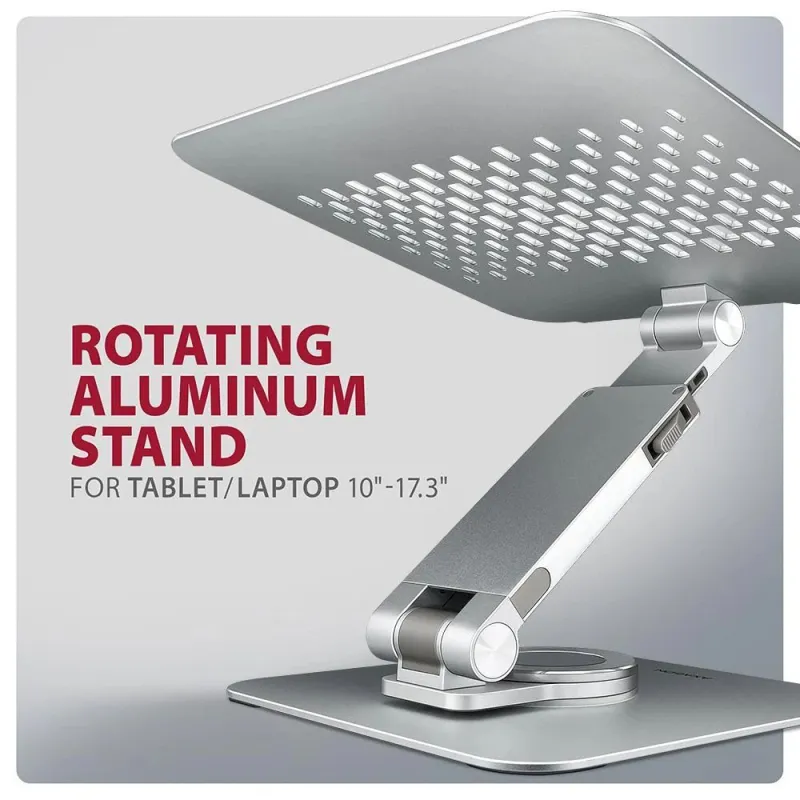 Nb acc stand 10-17 rotating-aluminum stnd-lr axagon
