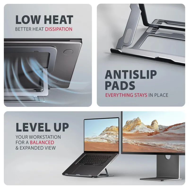 Nb acc stand 10-17.3-aluminum grey stnd-lag axagon