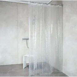 Dušas aizkars 180x200cm Stone caurspīdīgs, 100% EVA
