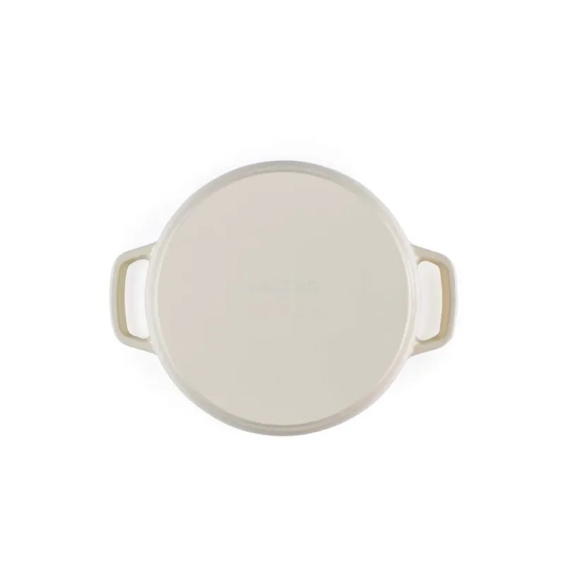 Salter BW13771C Chester 3.4L Cast Iron Casserole Pot 24 cm, Cream