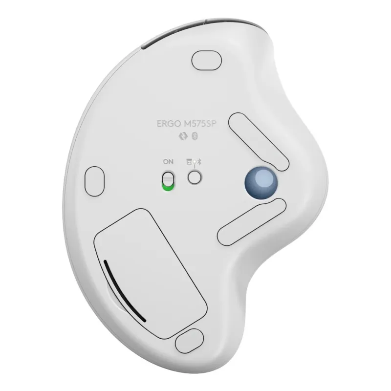 Mouse usb trackball wrl ergo-m575s wh 910-007030 logitech