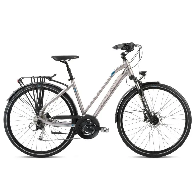 Velosipēds ROMET Gazela 8, pelēkzils ,M,