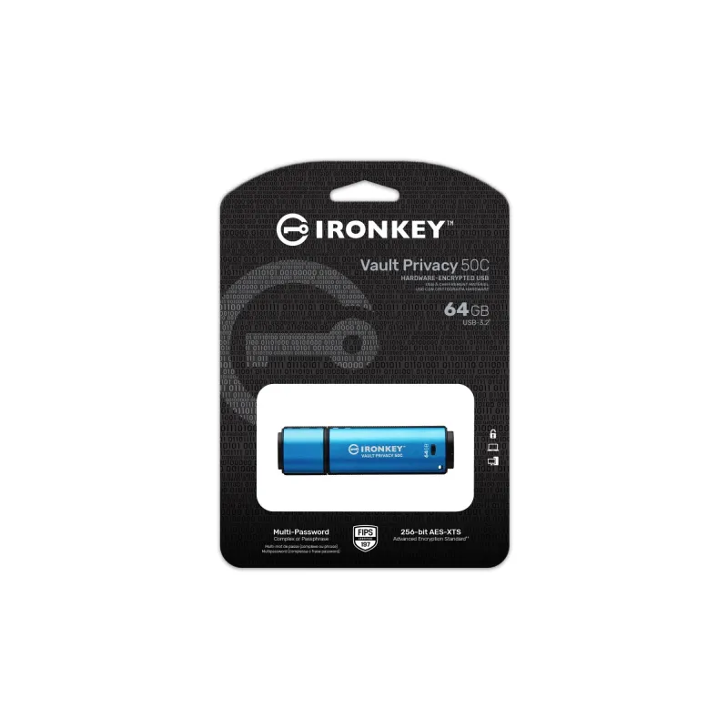 Memory drive flash usb-c 64gb-ikvp50c-64gb kingston