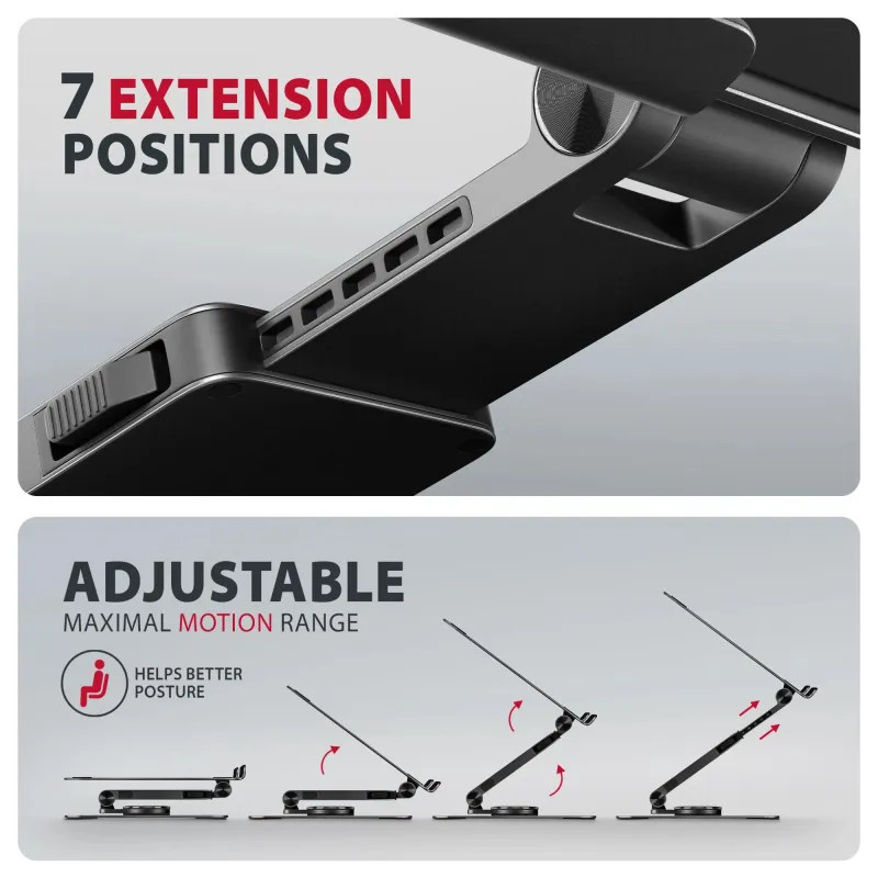 Nb acc stand 10-17 rotating-aluminum stnd-lrb axagon