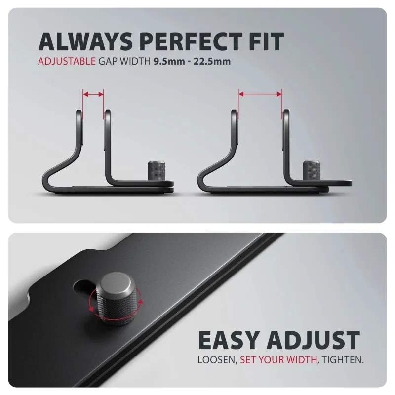 Nb acc stand 10-17.3-vert. aluminum stnd-vb axagon