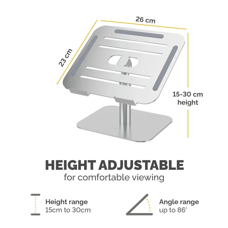 Nb acc desk stand-silver 100138880 fellowes