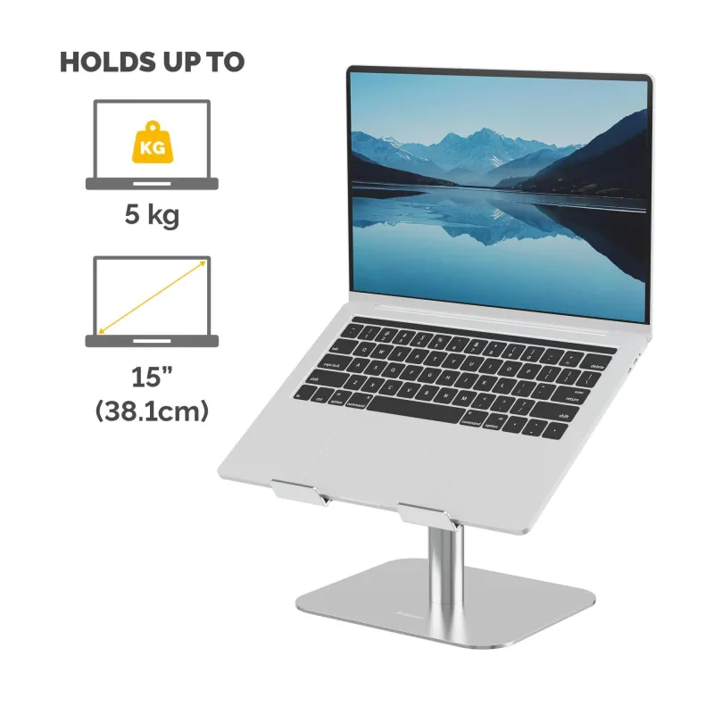 Nb acc desk stand-silver 100138880 fellowes