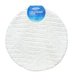Vannas istabas paklājiņš D70cm Square, balts