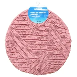 Vannas istabas paklājiņš D70cm Square, rozā