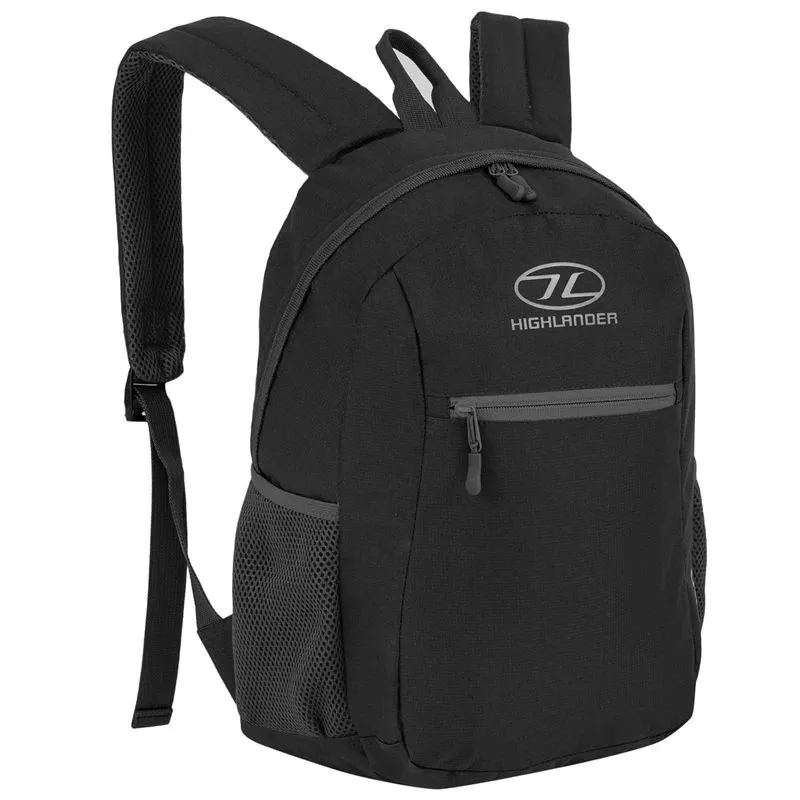 Tūristu mugursoma Highlander DS135-BK. melna. 15 l