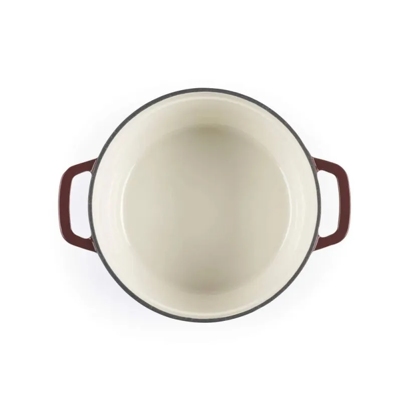 Salter BW13771R Chester 3.4L Cast Iron Casserole Pot 24 cm, Red