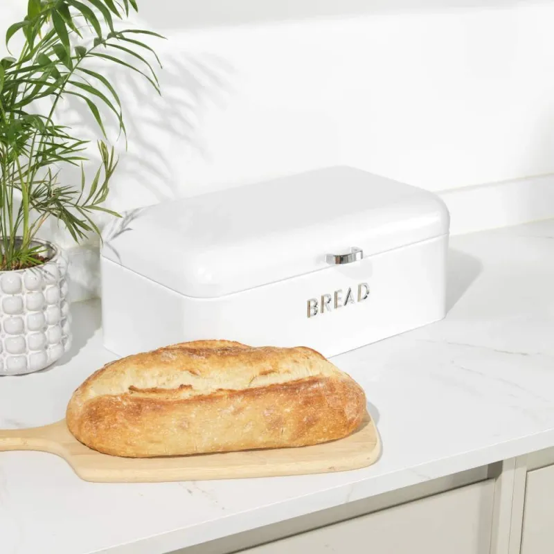 Salter BW14044EU7 Boston Bread Bin, Ice White
