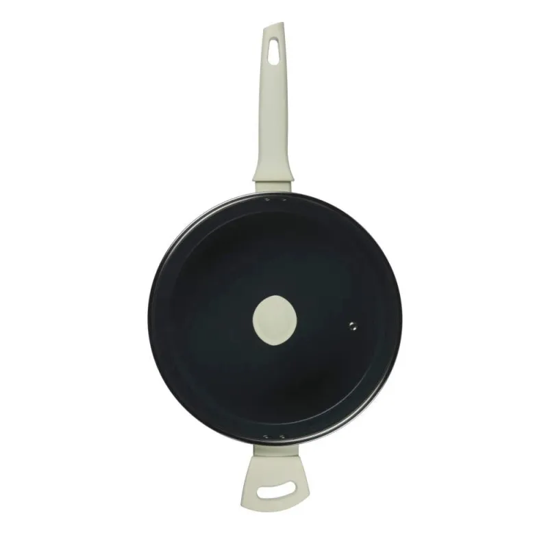 Russell Hobbs RH03871C Cote 28 cm Saute Pan, Cream