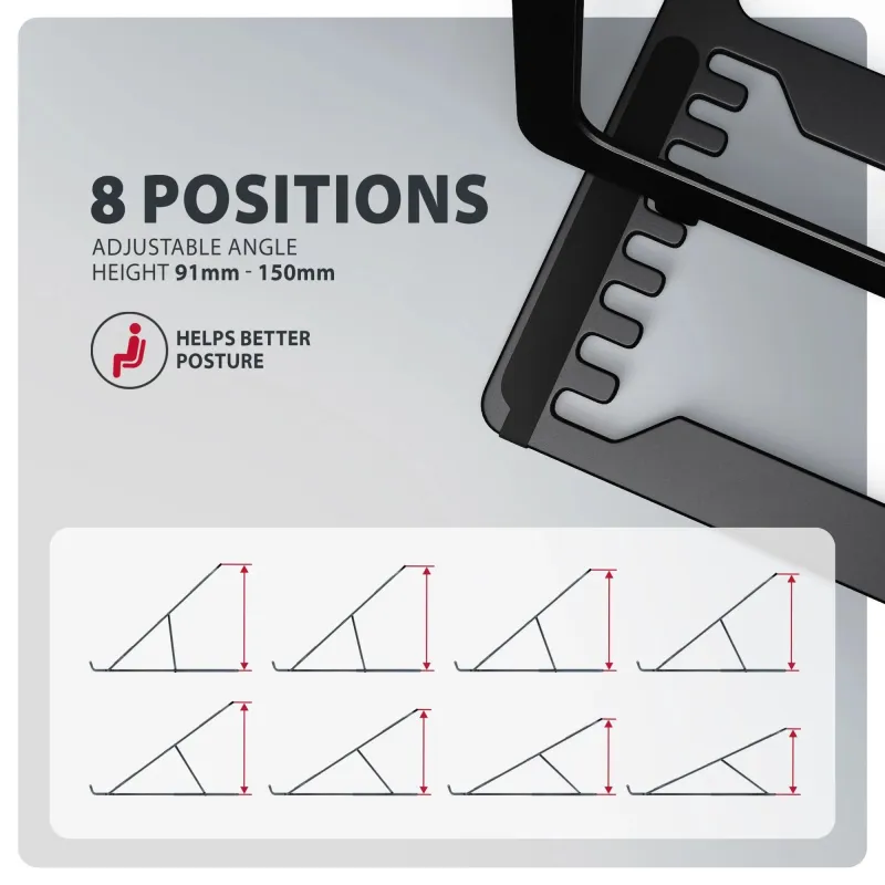 Nb acc stand 10-17.3-aluminum black stnd-lab axagon