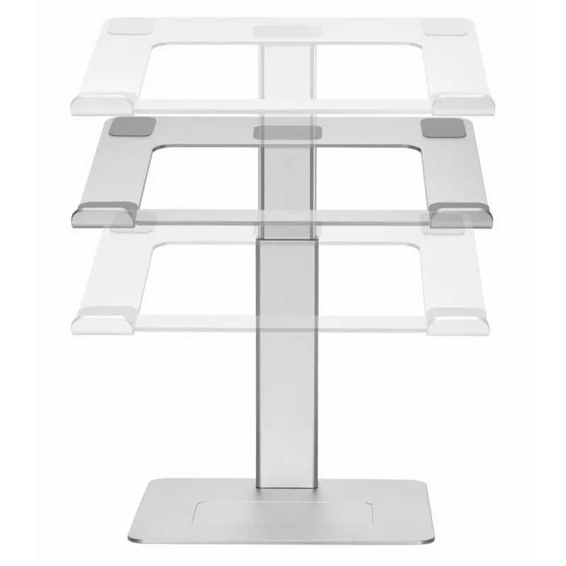 Nb acc riser stand adjustable-silver nbs-d1-02 gembird