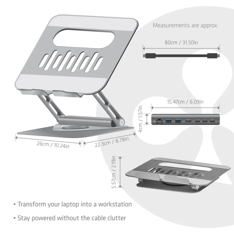 Nb acc stand aluminium usb-c-csv-2554 club3d
