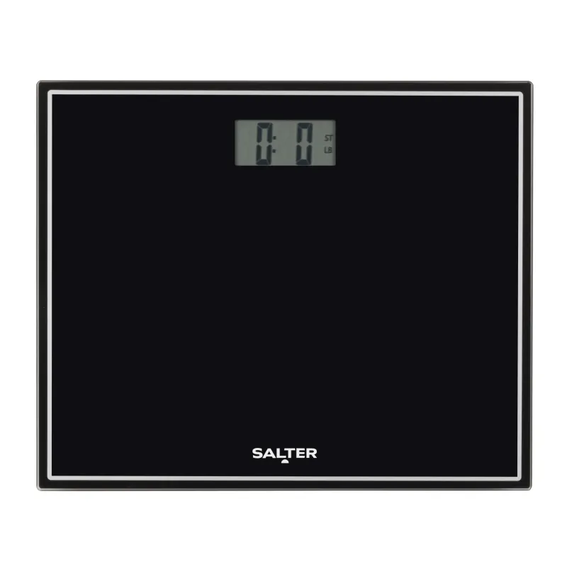 Salter 9207 BHCFEU12 Compact Electronic Bathroom Scale, Black