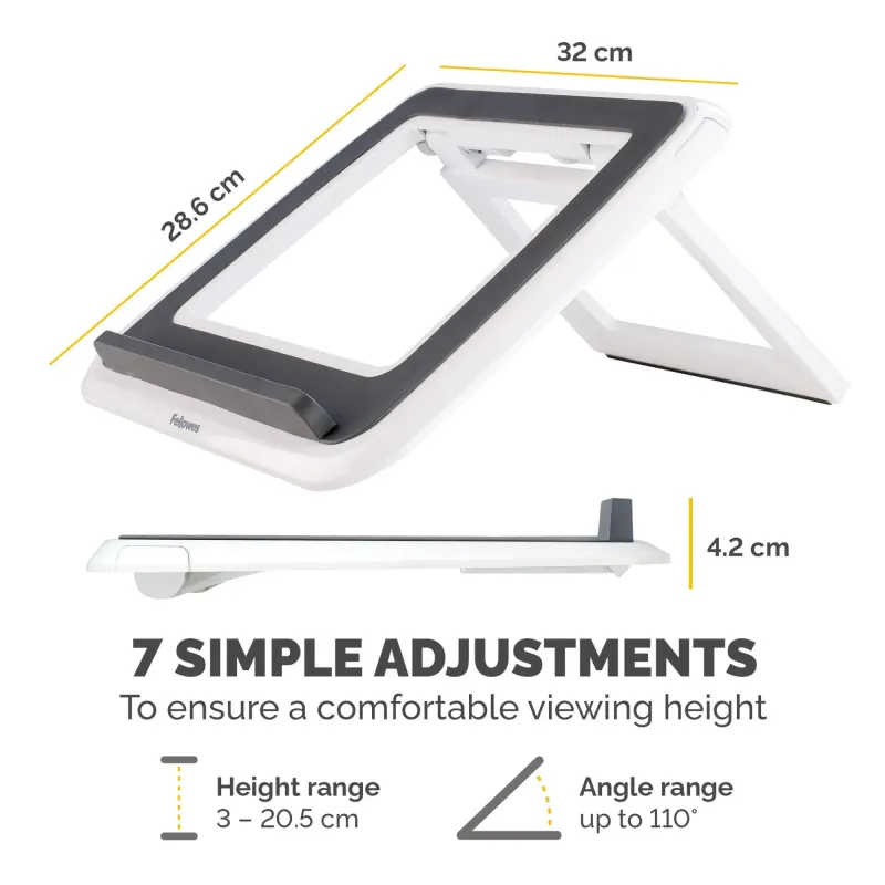 Nb acc stand quick lift white-i-spire -17 8210101 fellowes