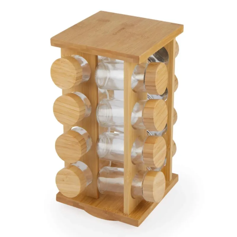Salter BW127771 Bamboo Rotating Spice Rack