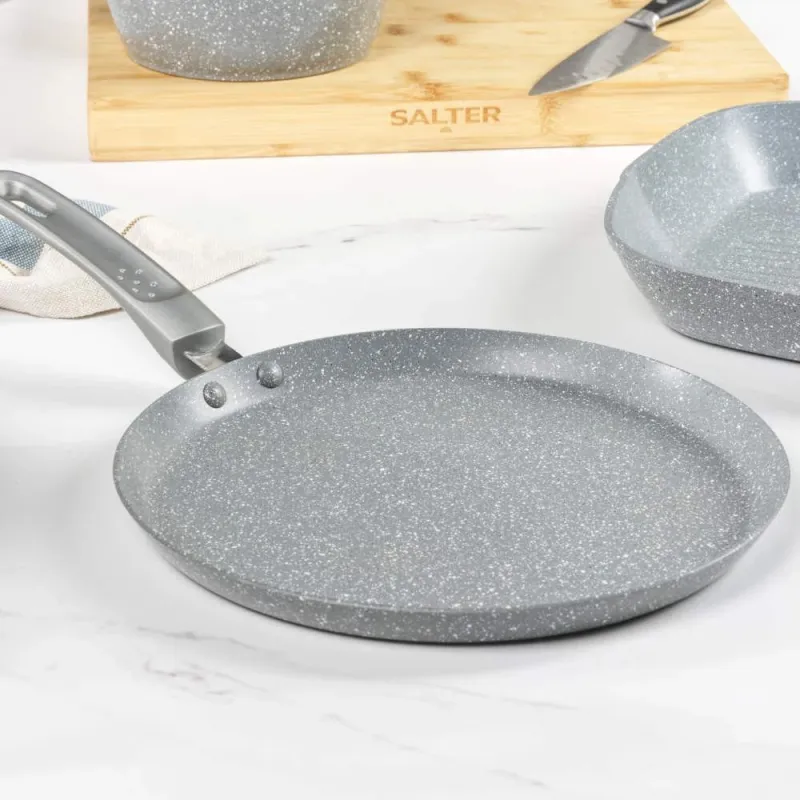 Salter BW13656GEU7 Marblestone 25cm Pancake Pan