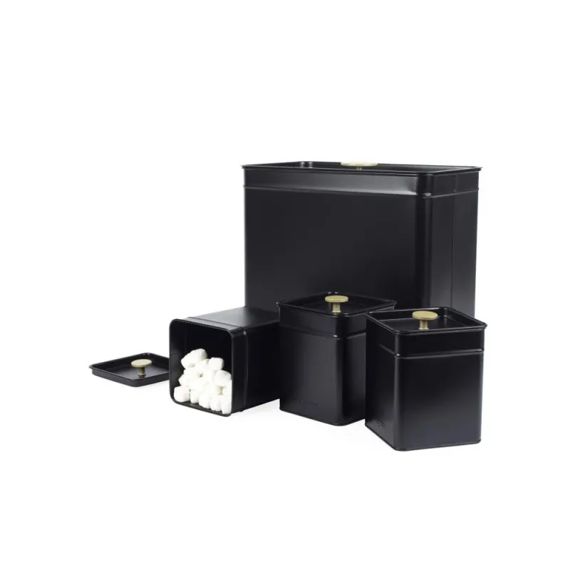 Salter BW14372 Alchemy 4-Piece Countertop Set, Black
