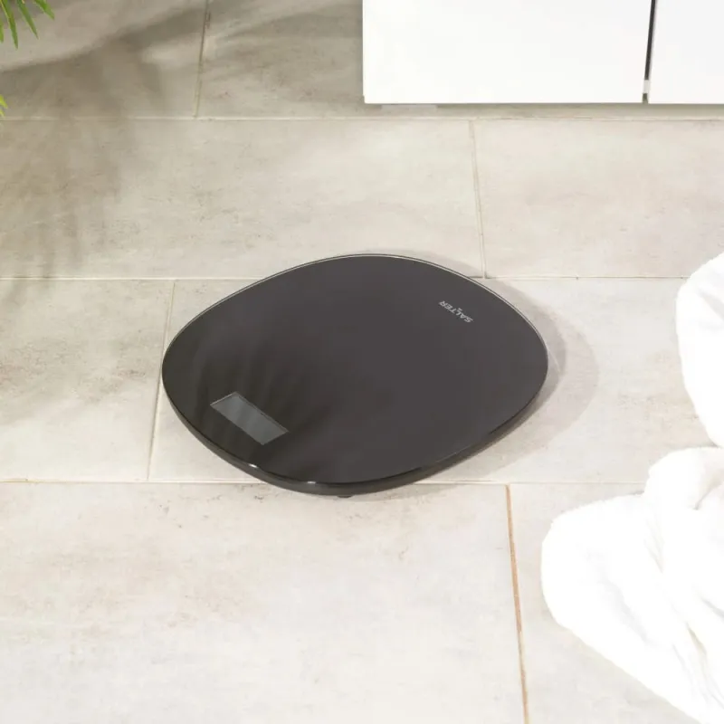Salter SA00709BFEU12 Round Electronic Scale, Black
