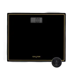 Salter 9207 BGHCFEU12 Compact Electronic Bathroom Scale, Black