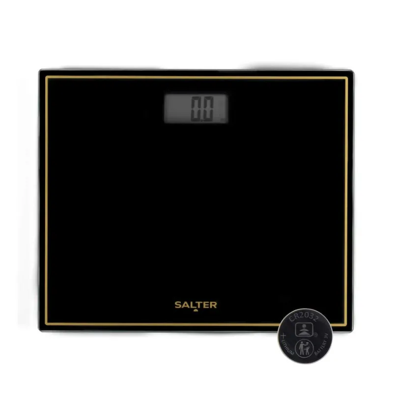 Salter 9207 BGHCFEU12 Compact Electronic Bathroom Scale, Black