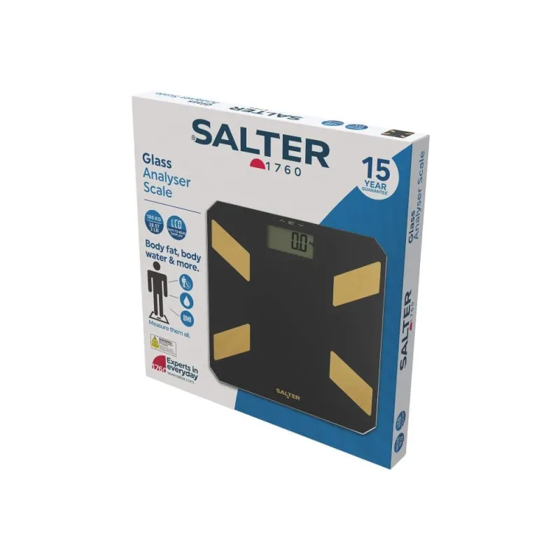 Salter SA00601BGCFEU12 Glass Analyser Scale, Black