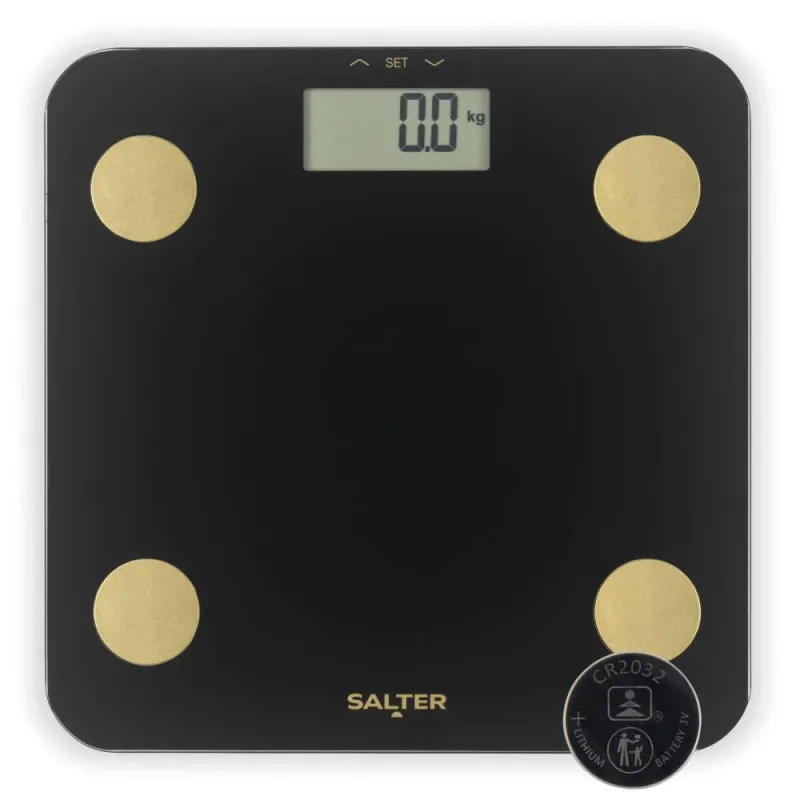 Salter SA00714BGCFEU12 Black & Gold Analyser Scale, Black-Gold