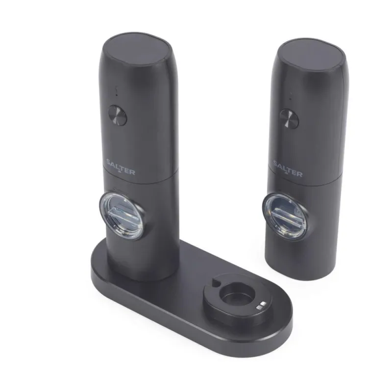 Salter BW14373 Rechargeable Mill Set, Black